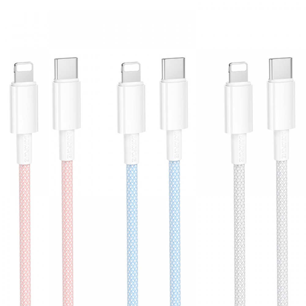 Дата кабель Borofone BX117 Source Type-C to Lightning 27W (1m)