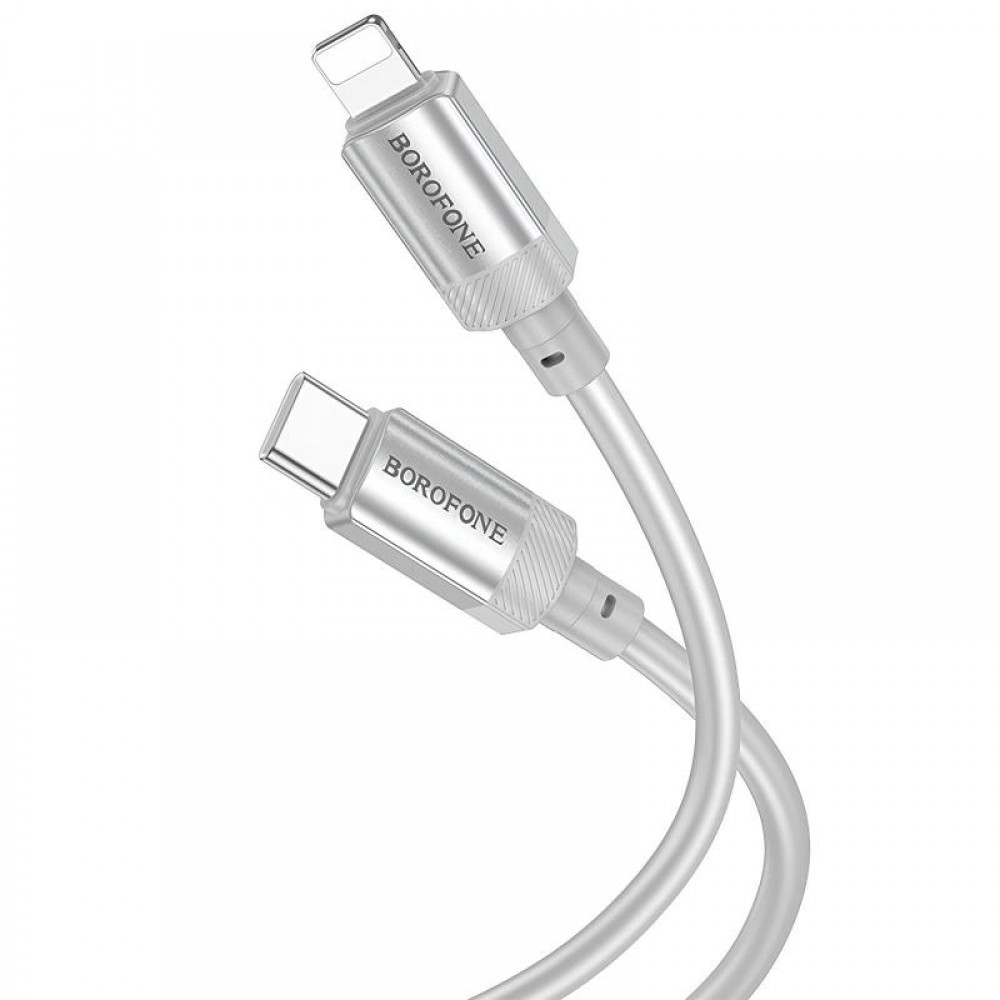 Дата кабель Borofone BX108 Start silicone Type-C to Lightning 27W (1m)