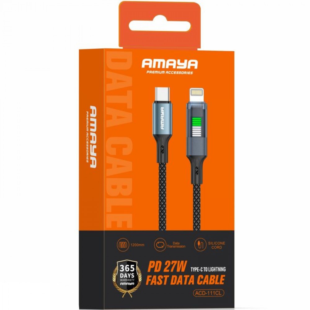 Дата кабель Amaya 111CL Type-C to Lightning 27W (1.2m)