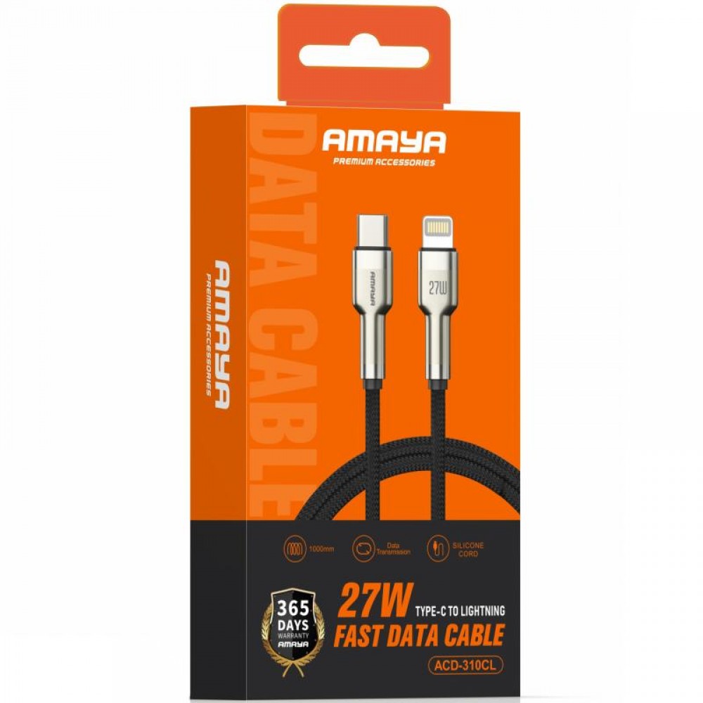 Дата кабель Amaya 310CL Type-C to Lightning 27W (1m)