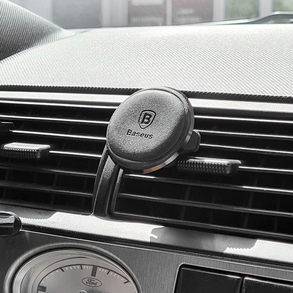 Автотримач магнітний Baseus Magnetic Air Vent OS with cable clip (C40141201113-00)