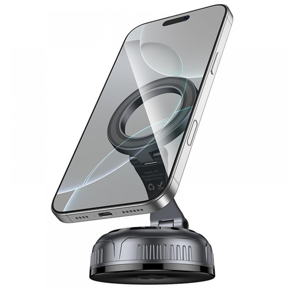 Автодержатель Hoco H92 High vacuum suction cup magnetic (universal)