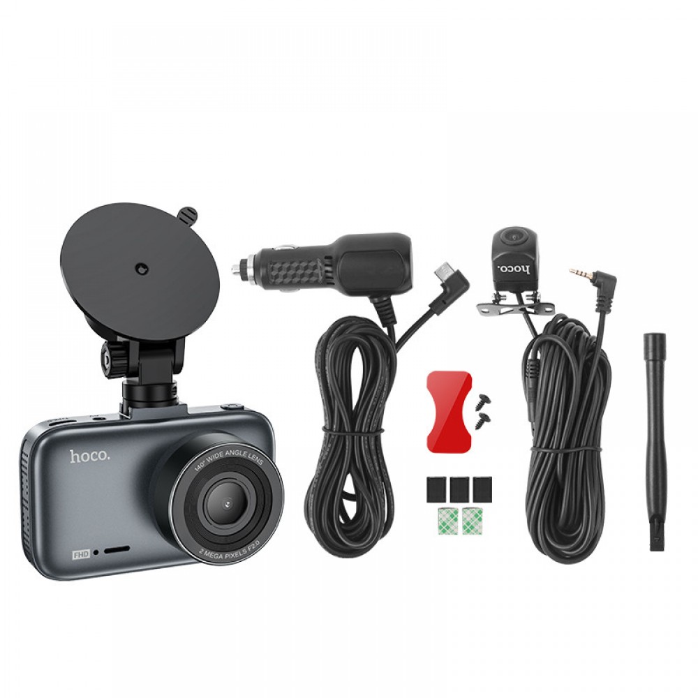 Відеореєстратор Hoco DV6 Driving recorder with 3-inch display (with rear camera)