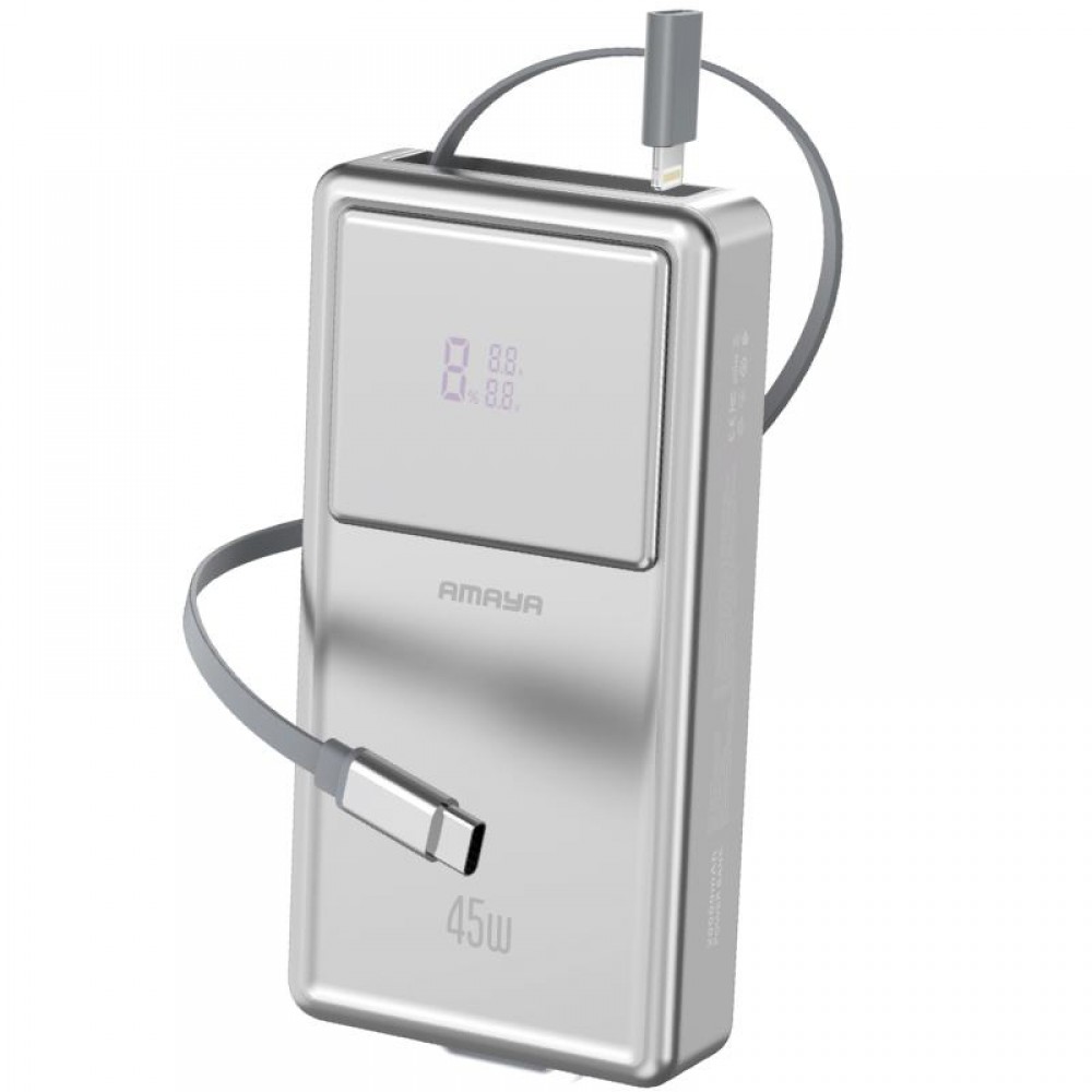 Портативное ЗУ Power Bank Amaya APB-F231 45W with display and cable 20000 mAh