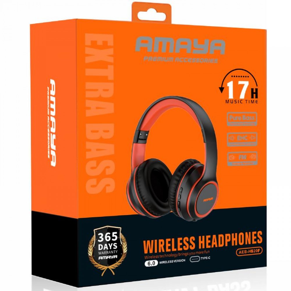 Накладные беспроводные наушники Amaya H520F with audio recording