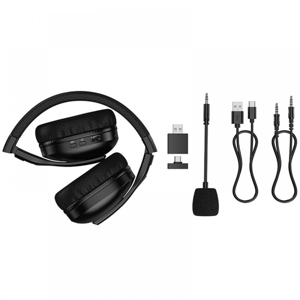 Накладные беспроводные наушники Hoco W114 Magic +3.5mm+2.4G