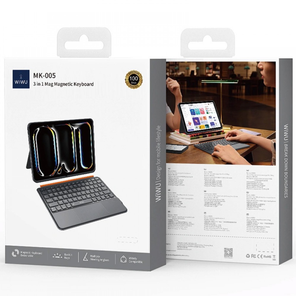 Чехол-клавиатура WIWU MK-005 3 in 1 for iPad 10.2''/10.5'' Чехол-клавиатура WIWU MK-005 3 in 1 for iPad 10.2''/10.5''