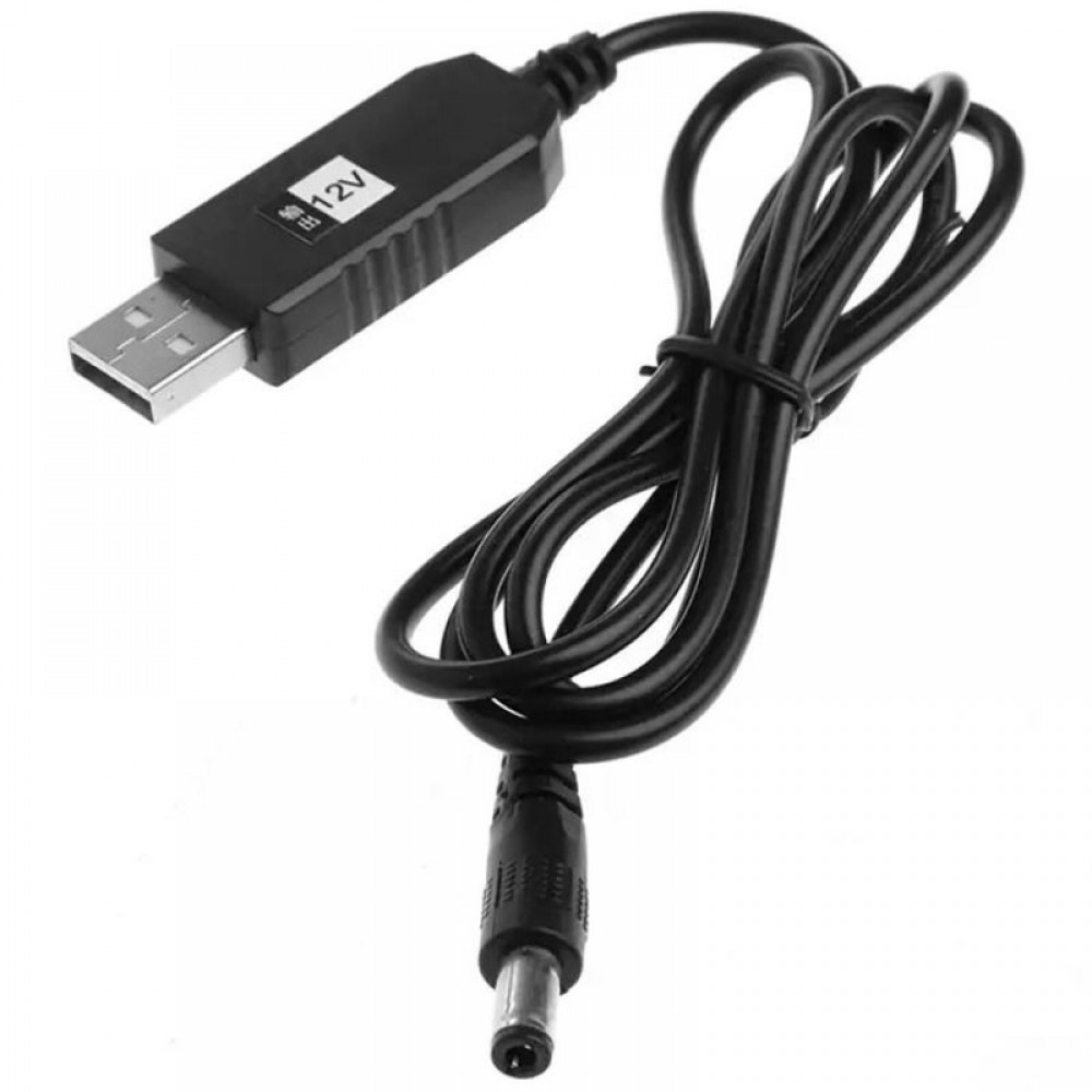 Кабель живлення для роутера/модема USB-DC 12V GEN 2 (з перетворювачем) Кабель живлення для роутера/модема USB-DC 12V GEN 2 (з перетворювачем)