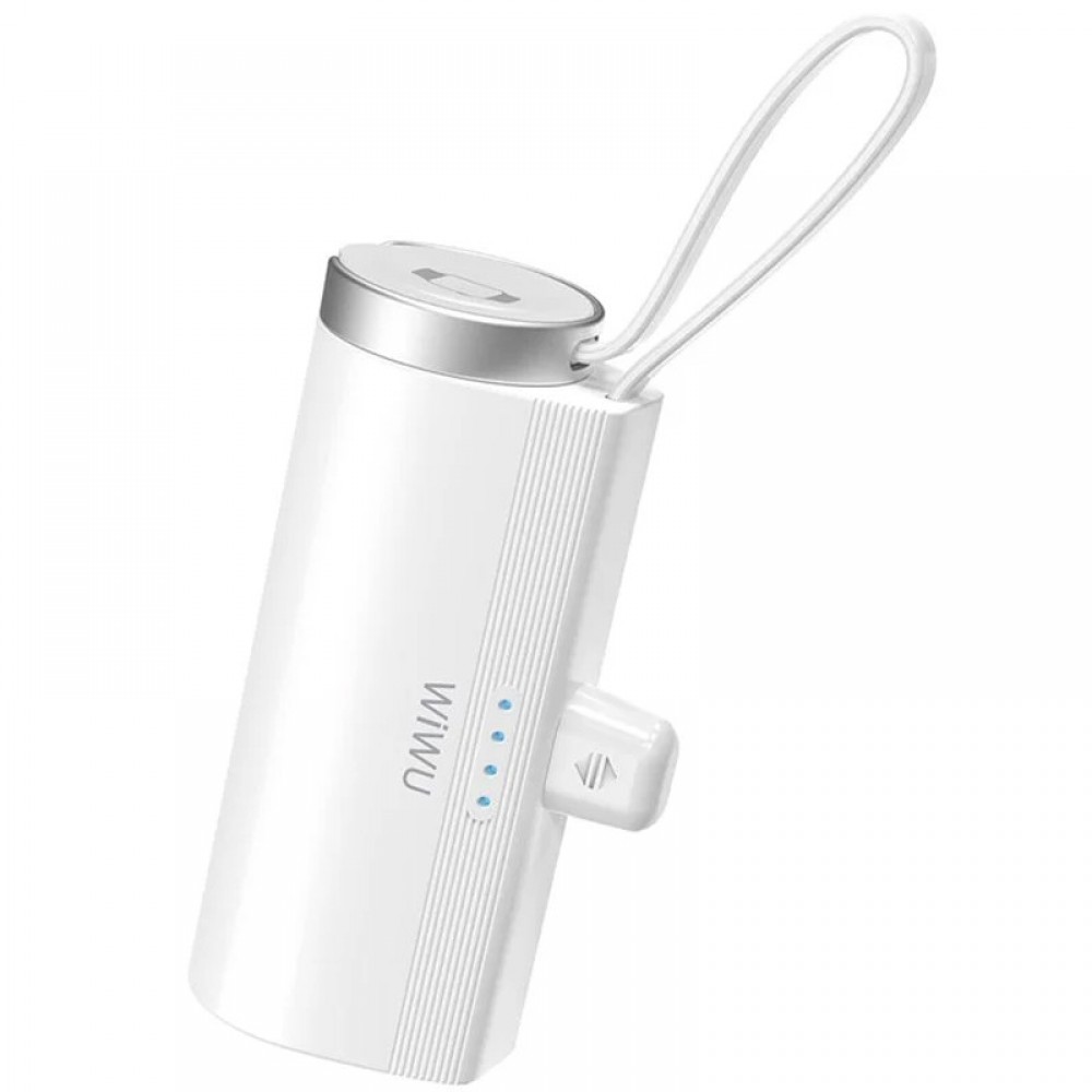 Портативний ЗП Power Bank WIWU W026 2 in 1 Type-C з БЗП For Apple Watch 15W 5000 mAh Портативний ЗП Power Bank WIWU W026 2 in 1 Type-C з БЗП For Apple Watch 15W 5000 mAh