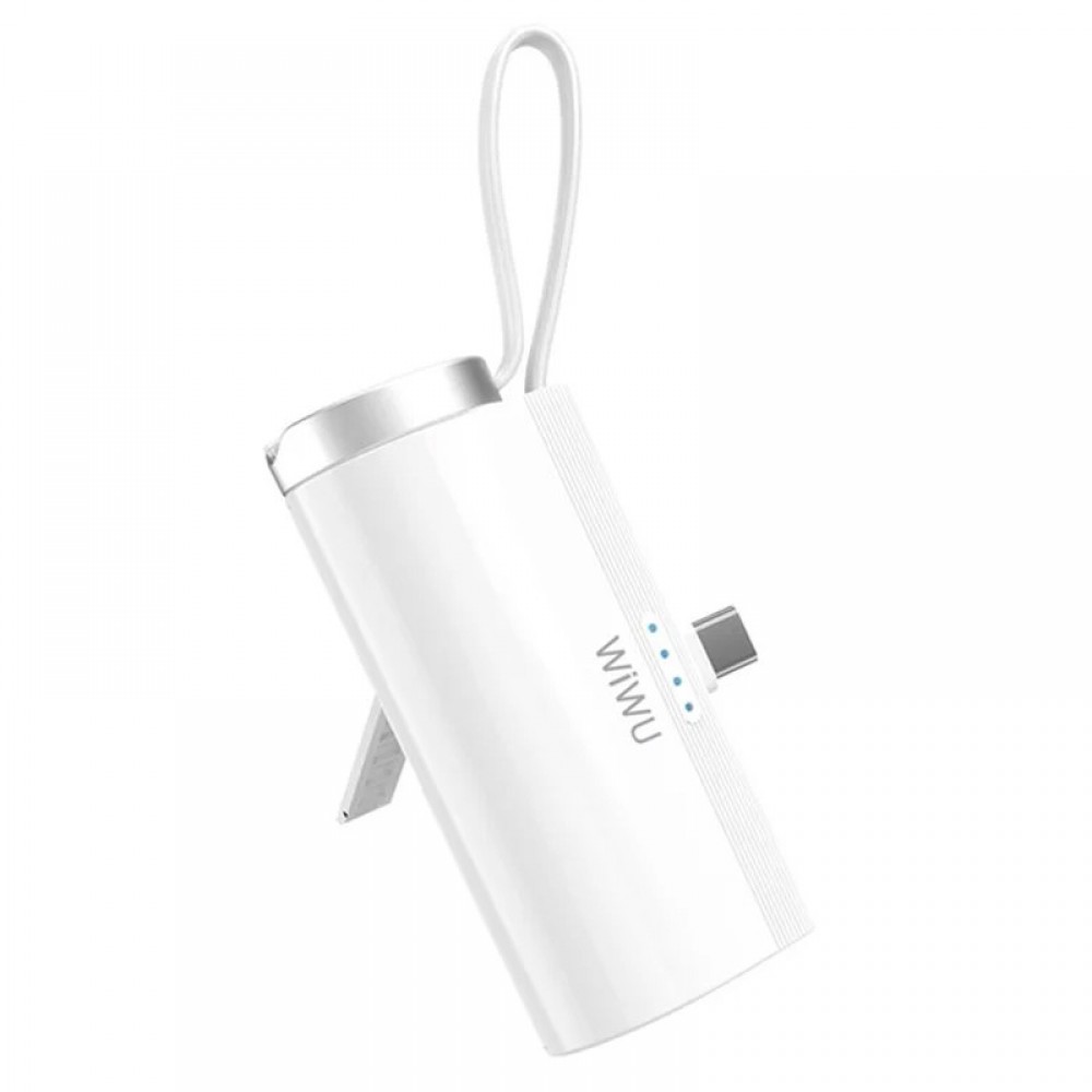 Портативний ЗП Power Bank WIWU W026 2 in 1 Type-C з БЗП For Apple Watch 15W 5000 mAh