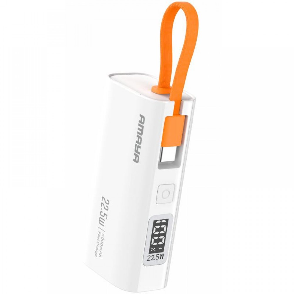 Портативное ЗУ Power Bank Amaya FD39 22.5W with display and cable 5000 mAh