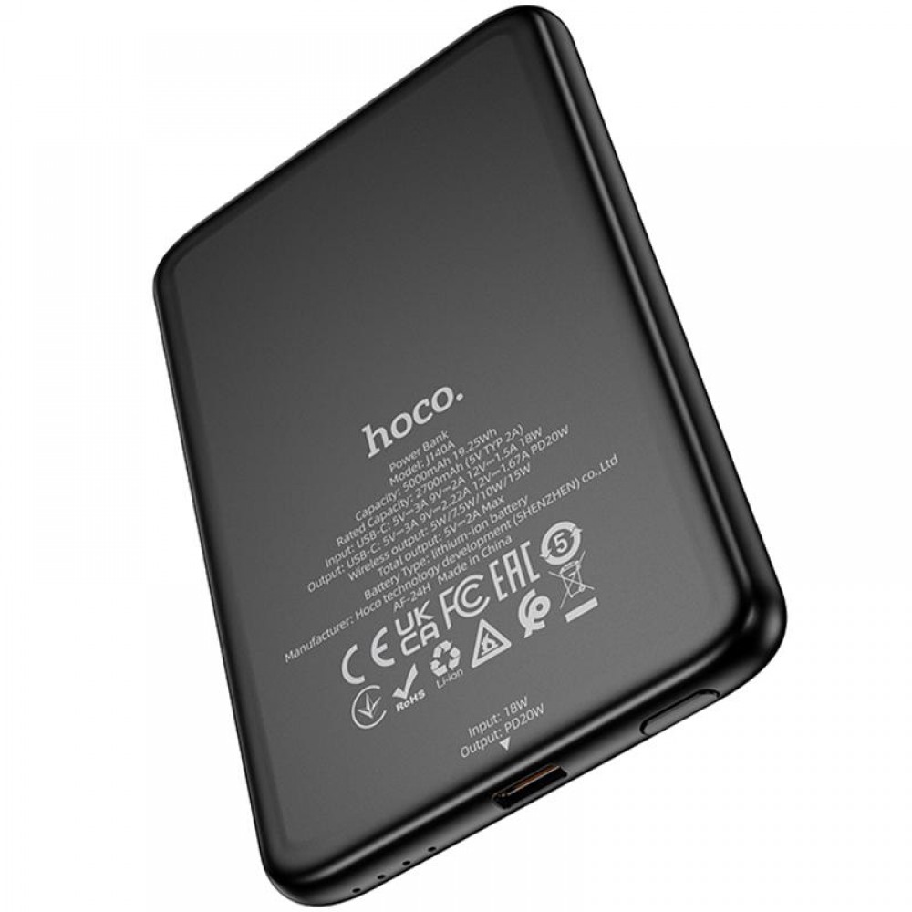 Портативний ЗП Power Bank Hoco J140A Tony ultra-thin PD20W з БЗП 5000 mAh Портативний ЗП Power Bank Hoco J140A Tony ultra-thin PD20W з БЗП 5000 mAh