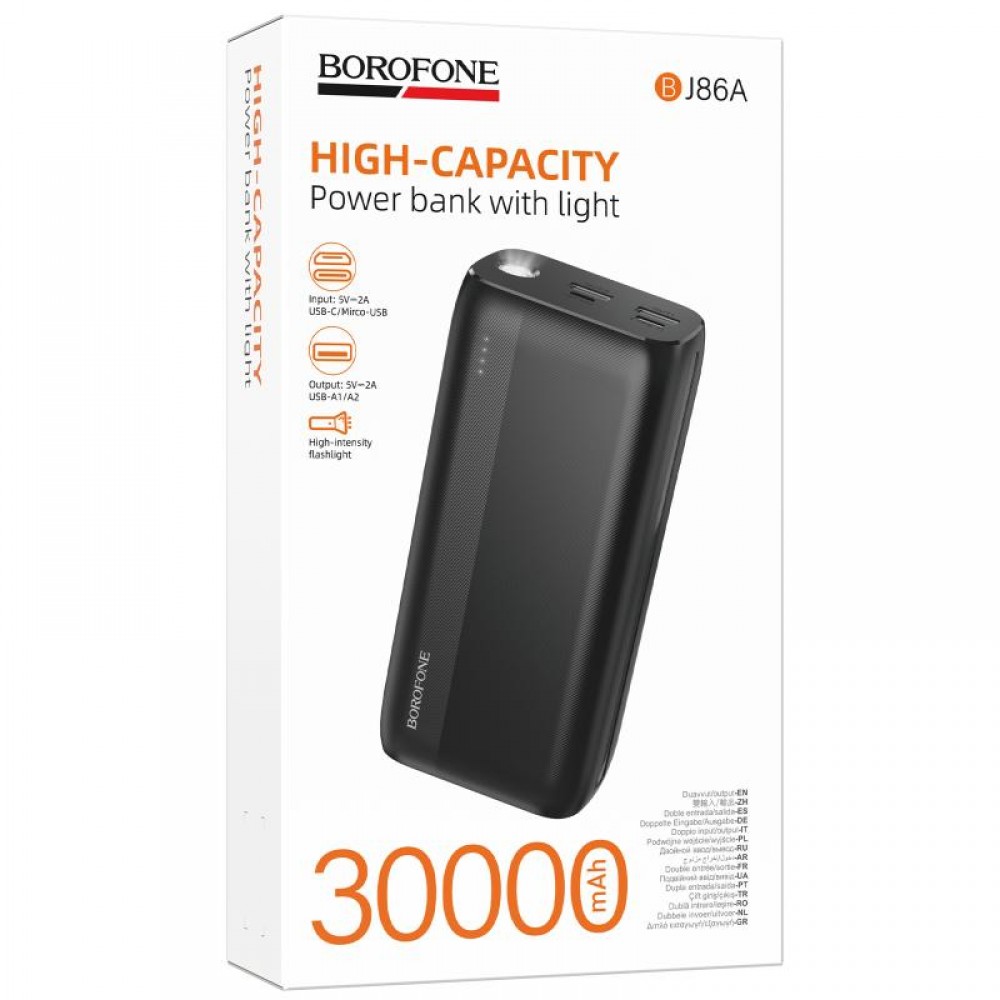 Портативное ЗУ Power Bank Borofone BJ86A Victoria 30000 mAh