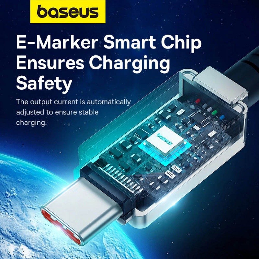 Дата кабель Baseus Unbreakable Series Fast Charging Type-C to Type-C 100W 1m (P10355800111-0)