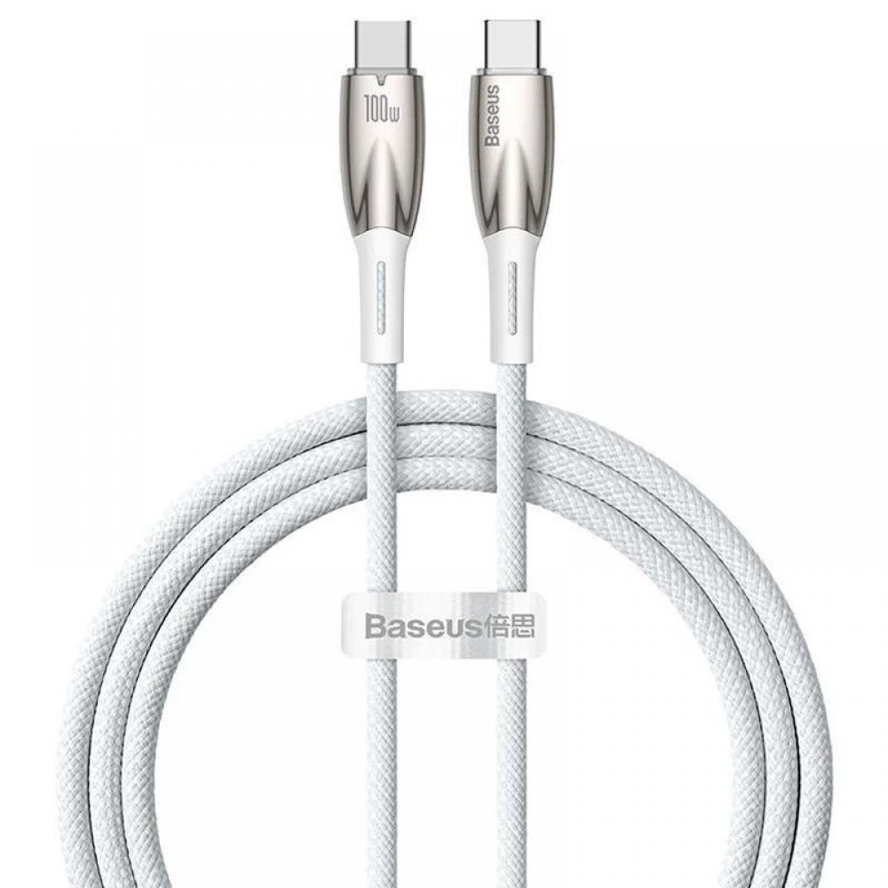Дата кабель Baseus Glimmer Series Fast Charging Type-C to Type-C 100W 1m (CADH00070)