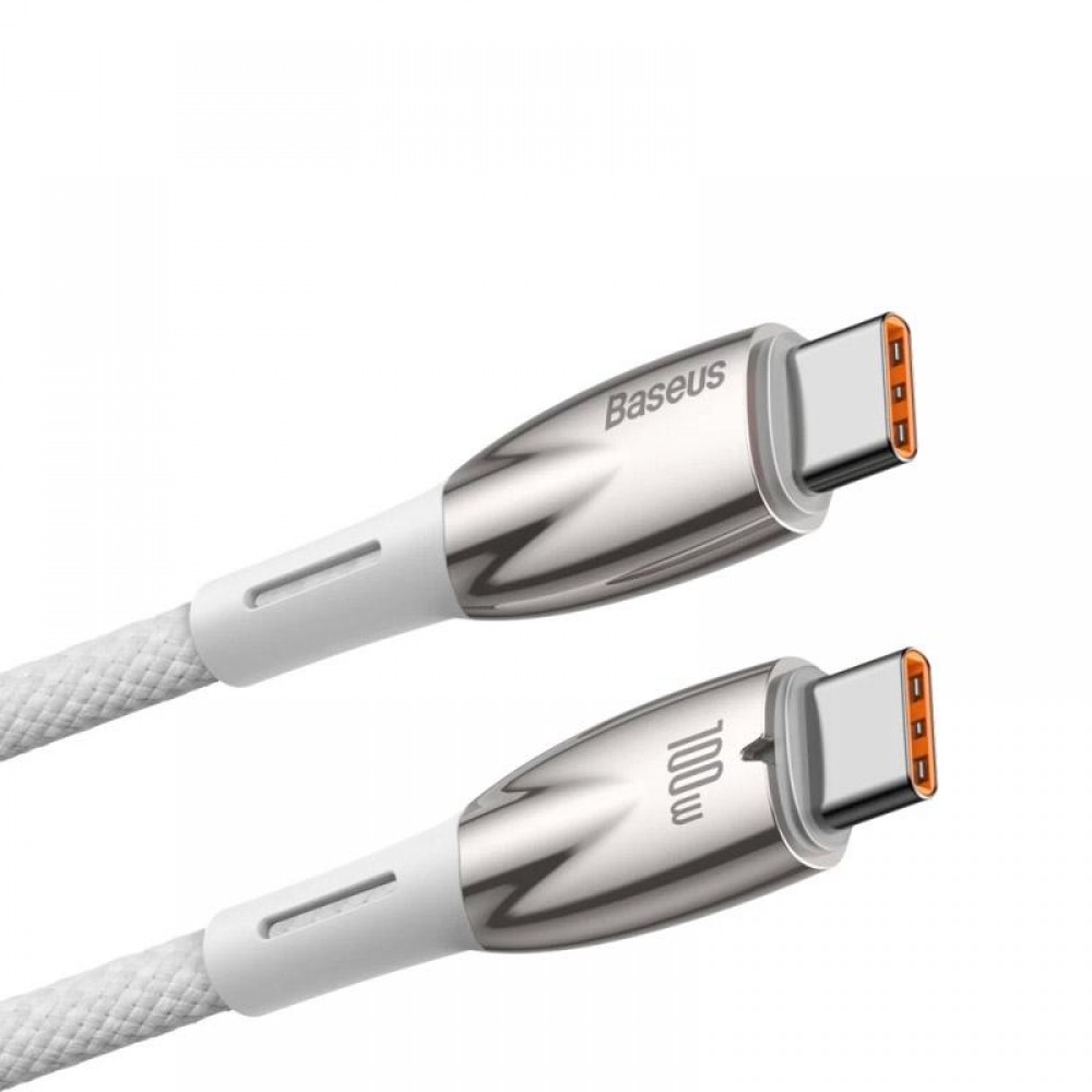 Дата кабель Baseus Glimmer Series Fast Charging Type-C to Type-C 100W 1m (CADH00070)