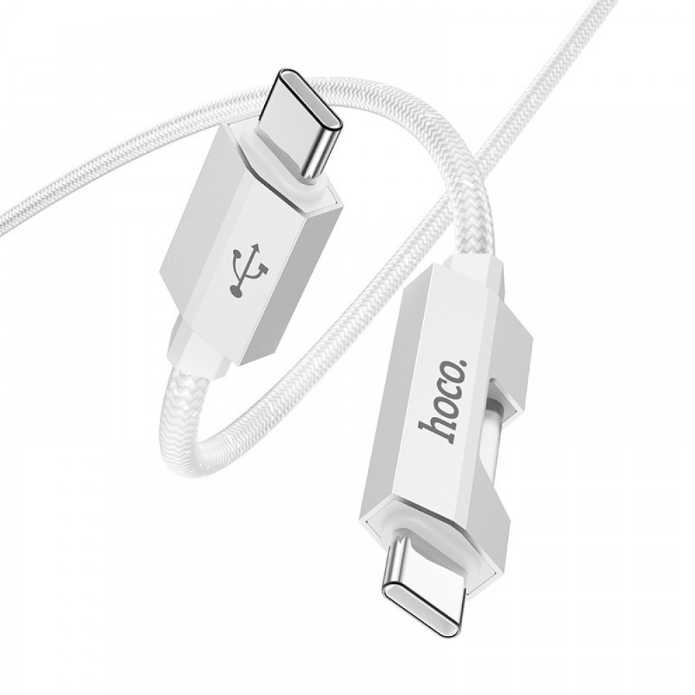 Дата кабель Hoco U123 Regent colorful 60W Type-C to Type-C (1.2m)