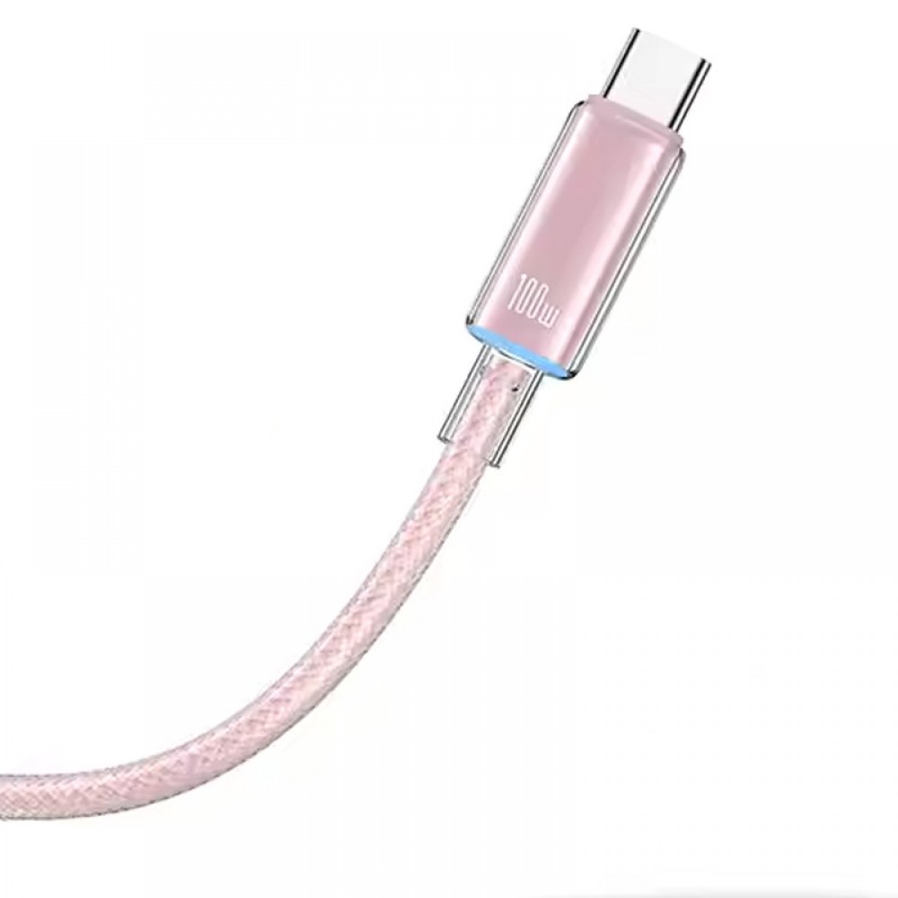 Дата кабель USAMS US-SJ660 Type-C to Type-C PD100W Cloud Series (1.2m)