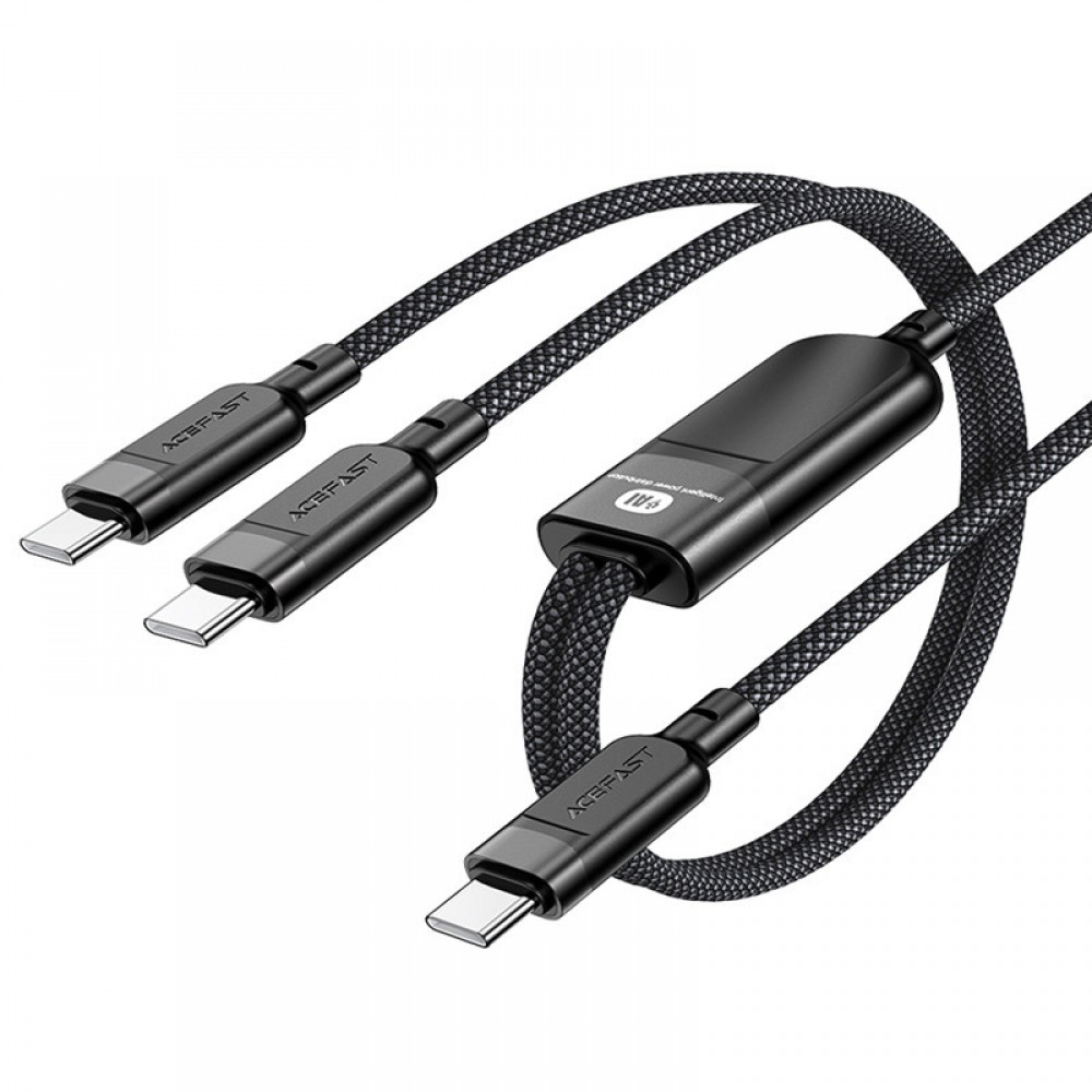 Дата кабель Acefast C5-11 USB-C to 2xUSB-C 100W (1.2m) Дата кабель Acefast C5-11 USB-C to 2xUSB-C 100W (1.2m)