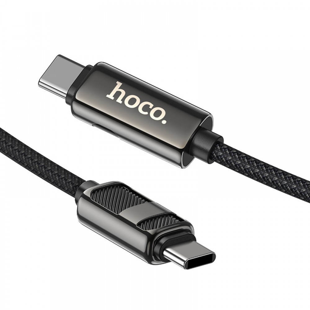 Дата кабель Hoco U137 Line with display Type-C to Type-C 60W (1.2m)