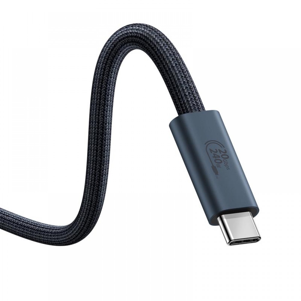 Дата кабель Baseus Flash 2 USB4 Full-Featured Type-C to Type-C 240W (1.8m) (P10311803112)