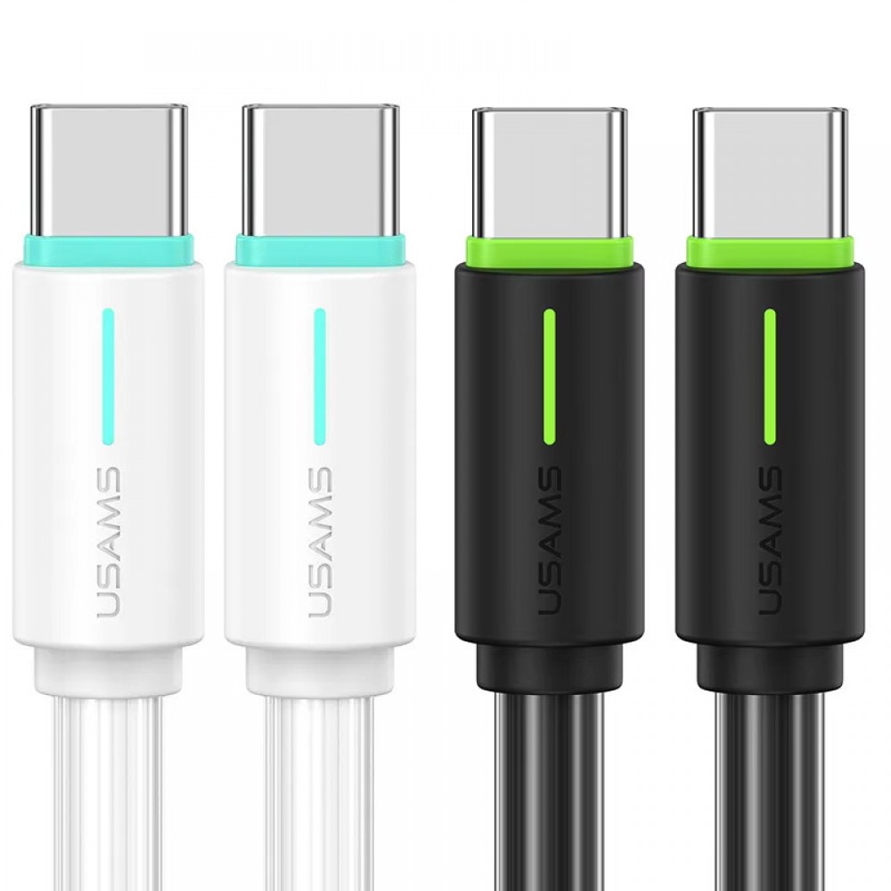 Дата кабель Usams US-SJ734 Bicolor Charging YR Ser. Type-C to Type-C 60W (1m)