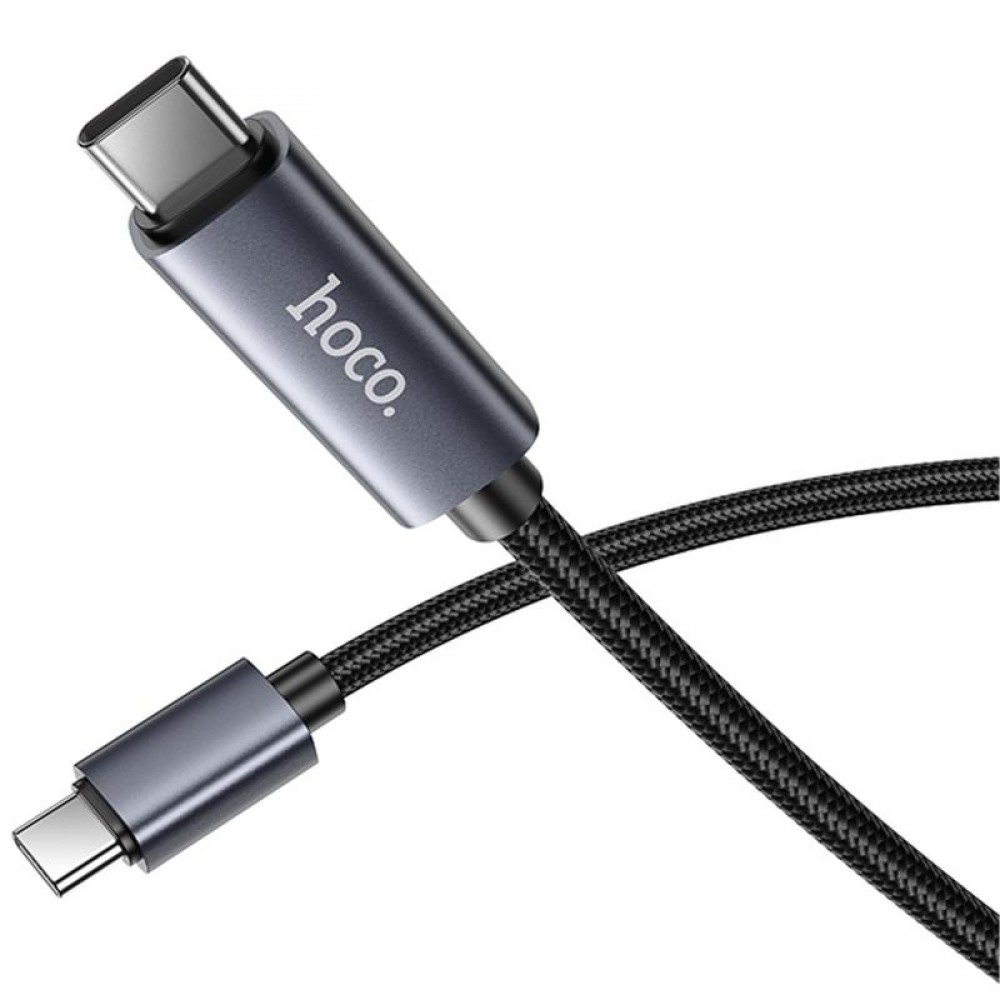 Дата кабель Hoco X112 Favor with display Type-C to Type-C 60W (1m) Дата кабель Hoco X112 Favor with display Type-C to Type-C 60W (1m)