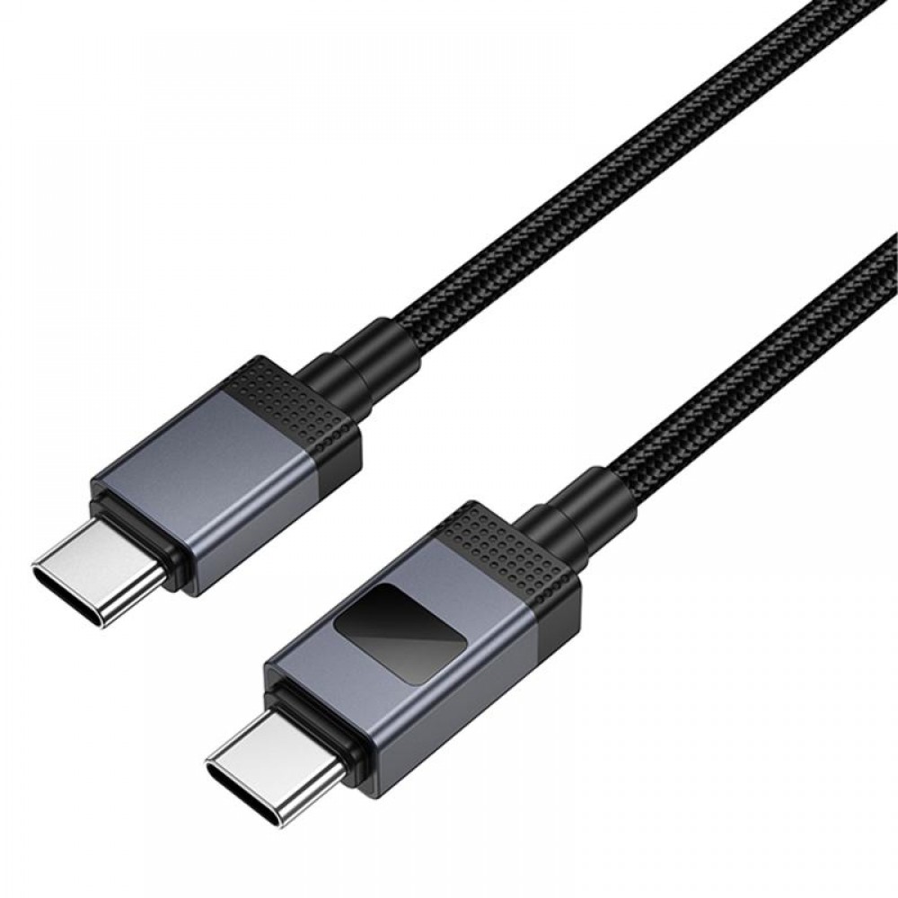 Дата кабель Hoco X118 Generous with display Type-C to Type-C 60W (1m) Дата кабель Hoco X118 Generous with display Type-C to Type-C 60W (1m)