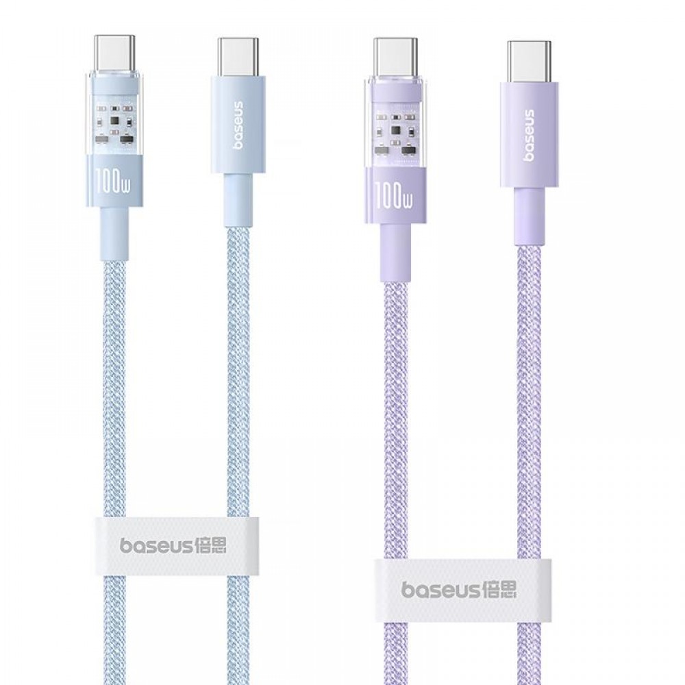 Дата кабель Baseus Gem Fast Charging Type-C to Type-C 100W (1m) (P10373000111)