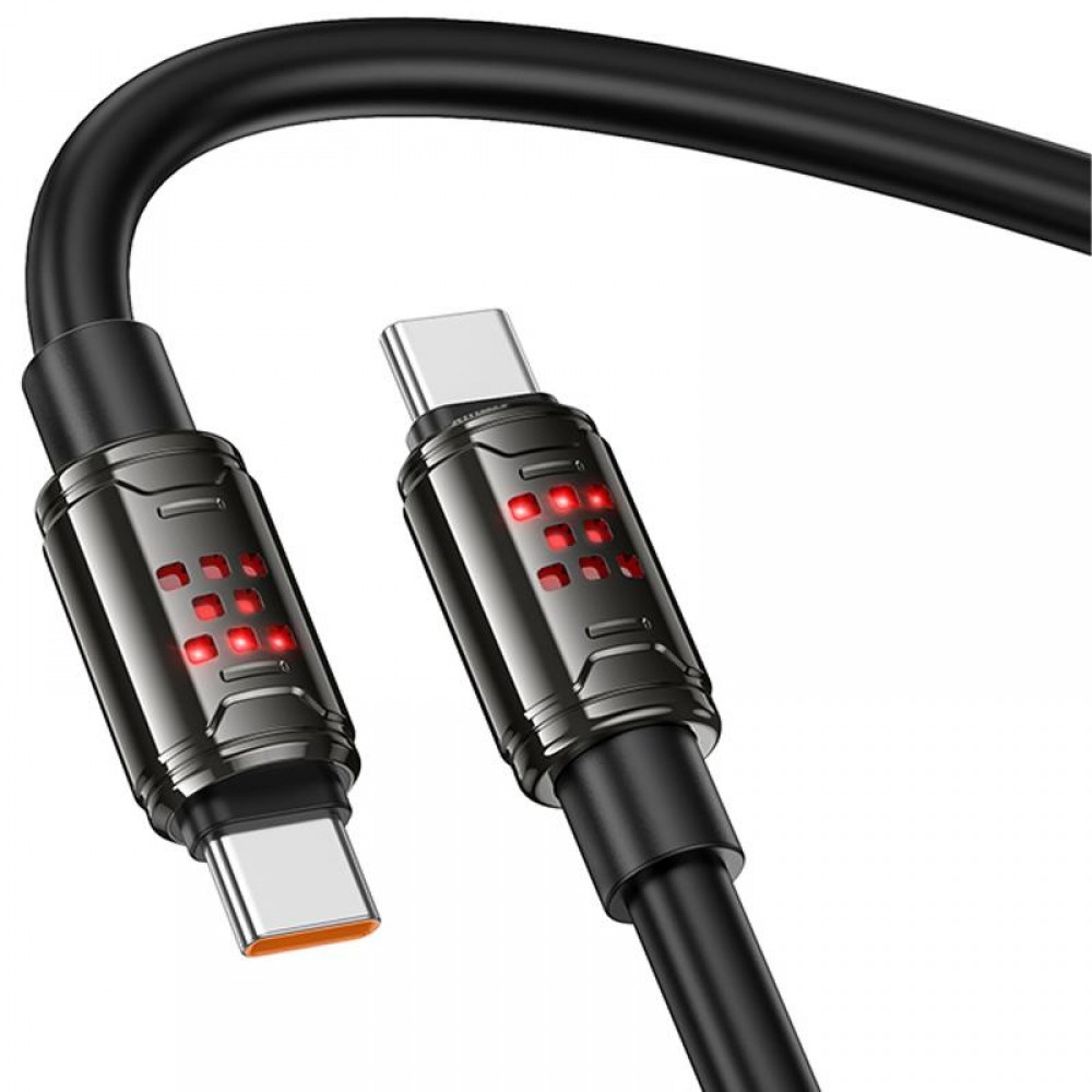 Дата кабель Hoco U143 Joy Type-C to Type-C 240W (1.2m)