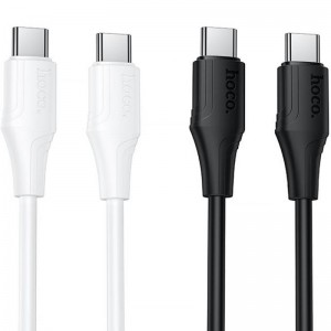 Дата кабель Hoco X124 Bien silicone Type-C to Type-C 60W (1m)