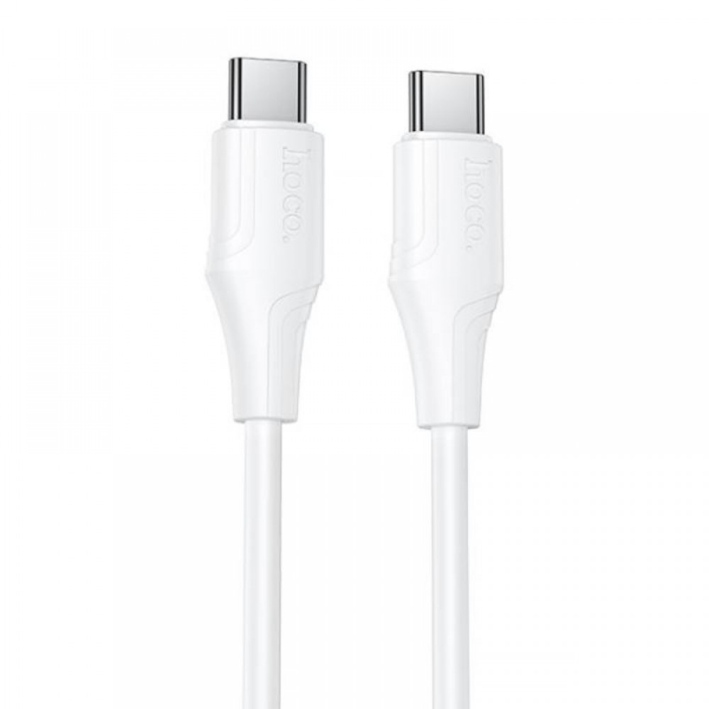 Дата кабель Hoco X124 Bien silicone Type-C to Type-C 60W (1m)