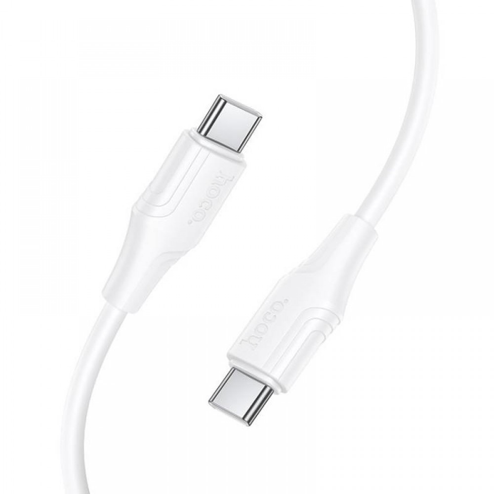 Дата кабель Hoco X124 Bien silicone Type-C to Type-C 60W (1m)