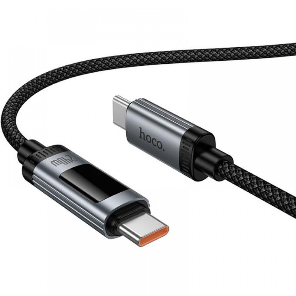 Дата кабель Hoco U148 Lord with display Type-C to Type-C 240W (1.2m)