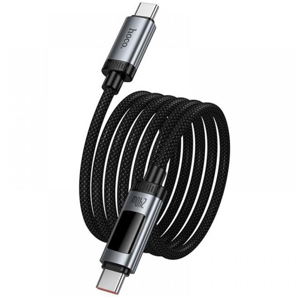 Дата кабель Hoco U148 Lord with display Type-C to Type-C 240W (1.2m)