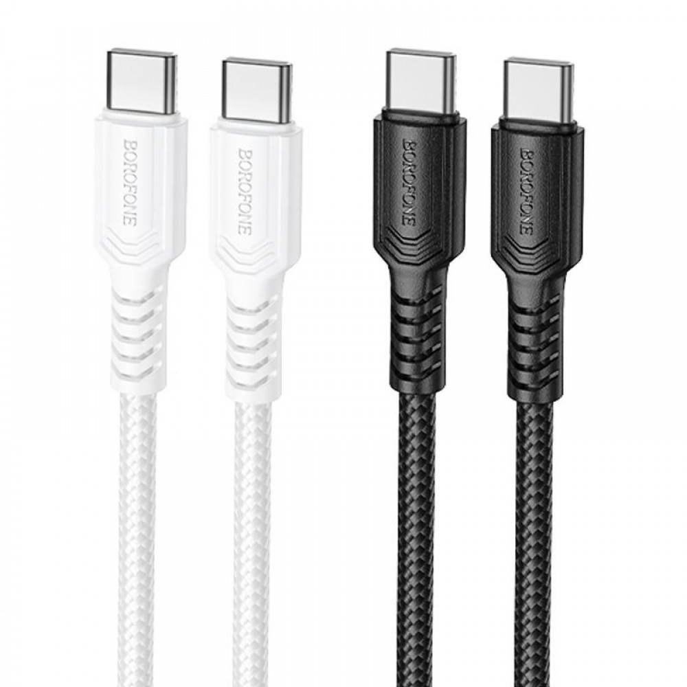 Дата кабель Borofone BX116 Certain Type-C to Type-C 60W (1m)