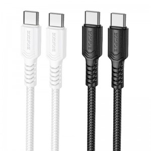 Дата кабель Borofone BX116 Certain Type-C to Type-C 60W (1m)