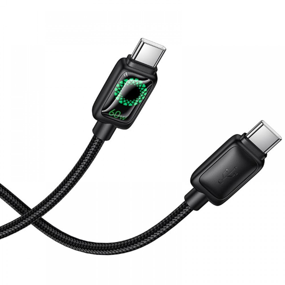 Дата кабель Hoco U146 Mundo Type-C to Type-C 60W (1.2m)