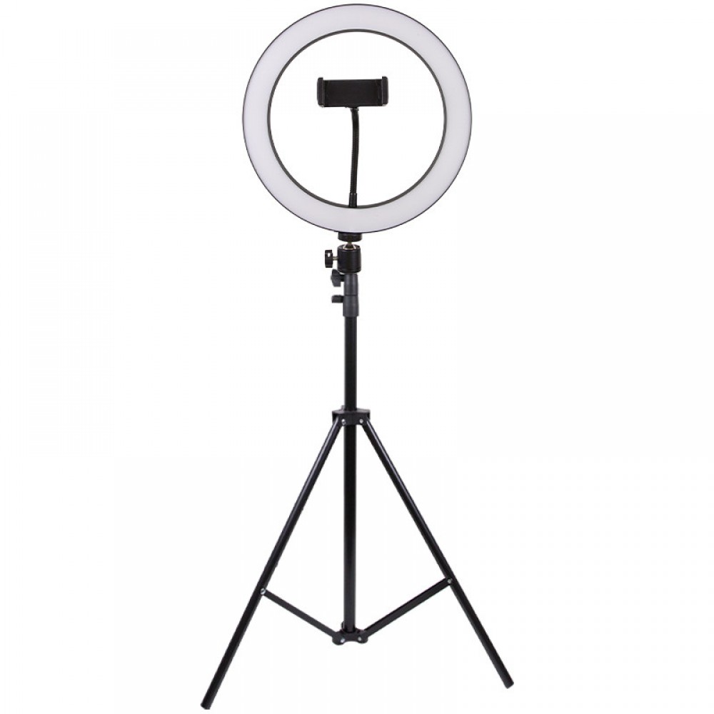 Кільцева світлодіодна LED лампа Flat Ring 10" + tripod 2.1m