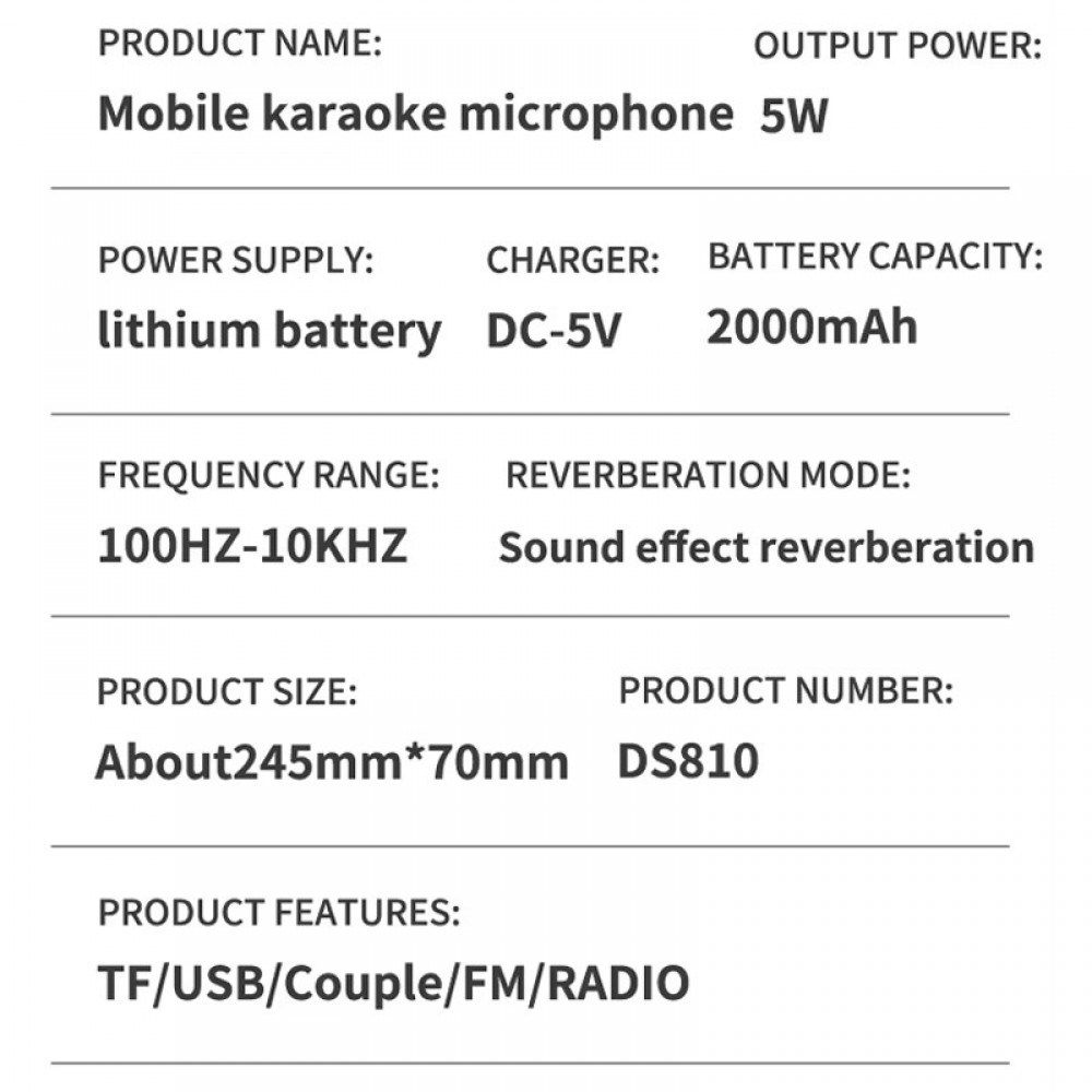 Караоке Мікрофон-колонка DS810