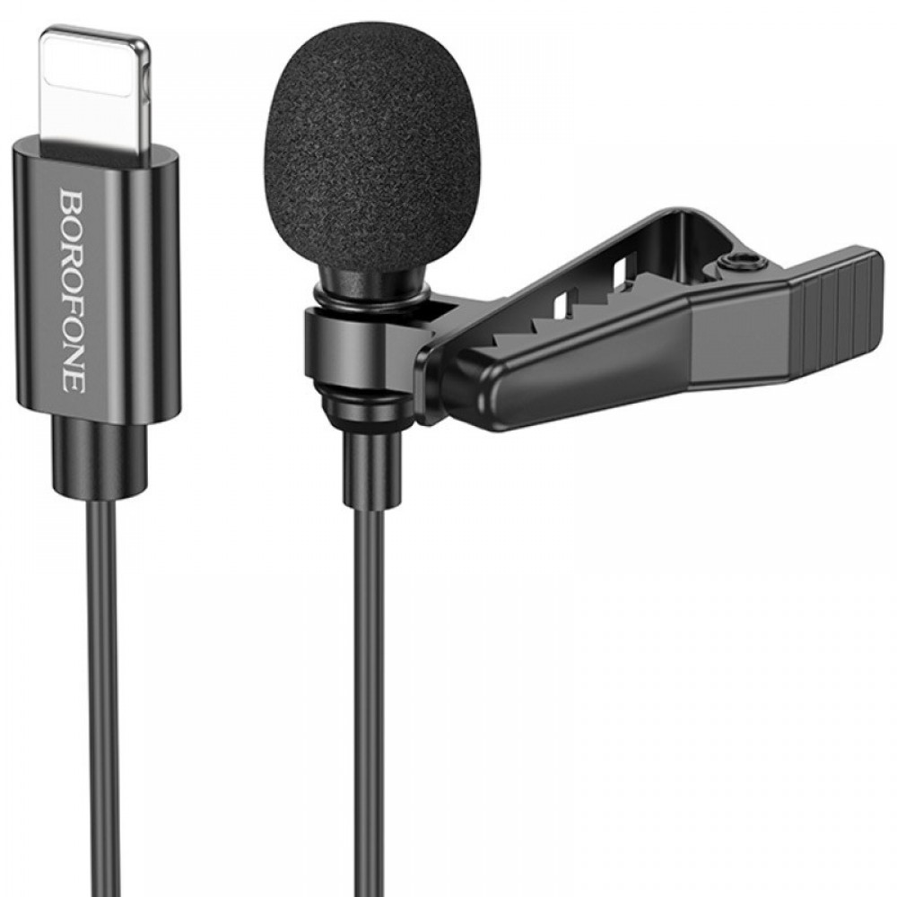 Мікрофон петличний Borofone BFK11 Elegant lavalier Lightning (2m) Мікрофон петличний Borofone BFK11 Elegant lavalier Lightning (2m)