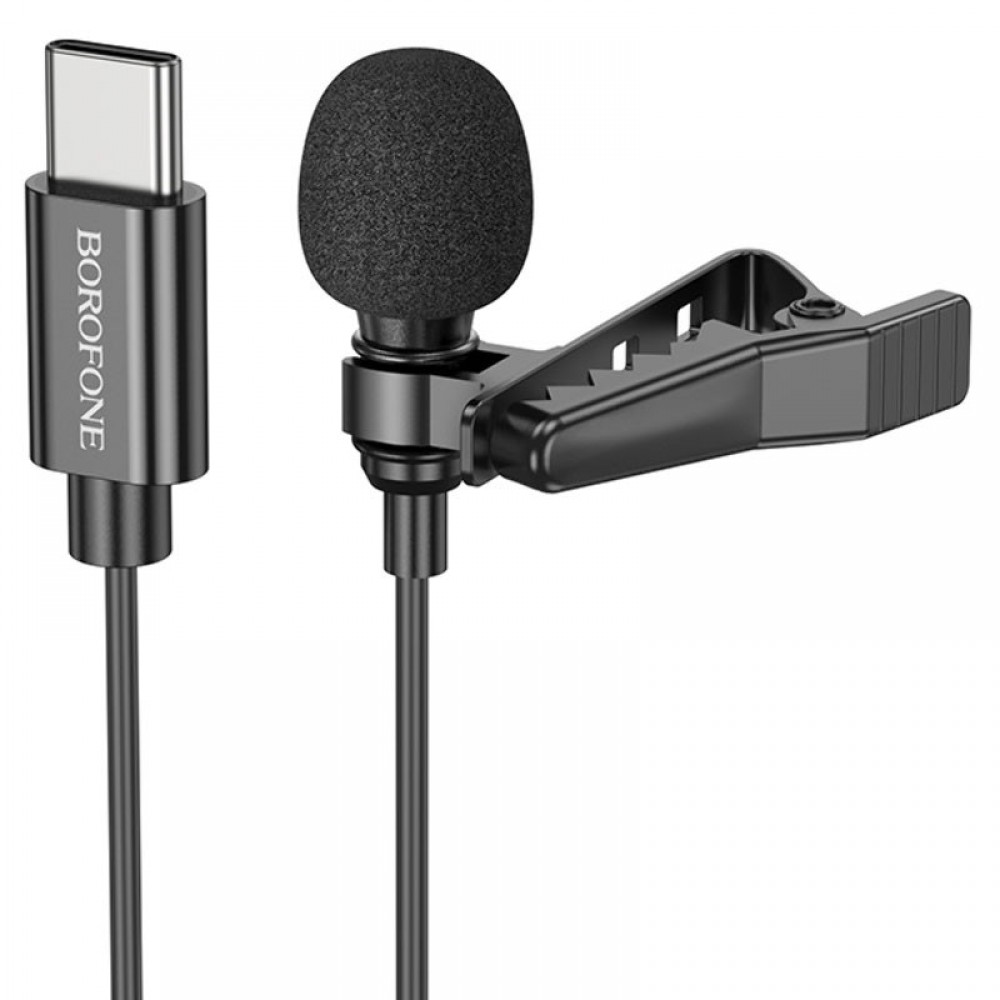 Мікрофон петличний Borofone BFK11 Elegant lavalier Type-C (2m) Мікрофон петличний Borofone BFK11 Elegant lavalier Type-C (2m)