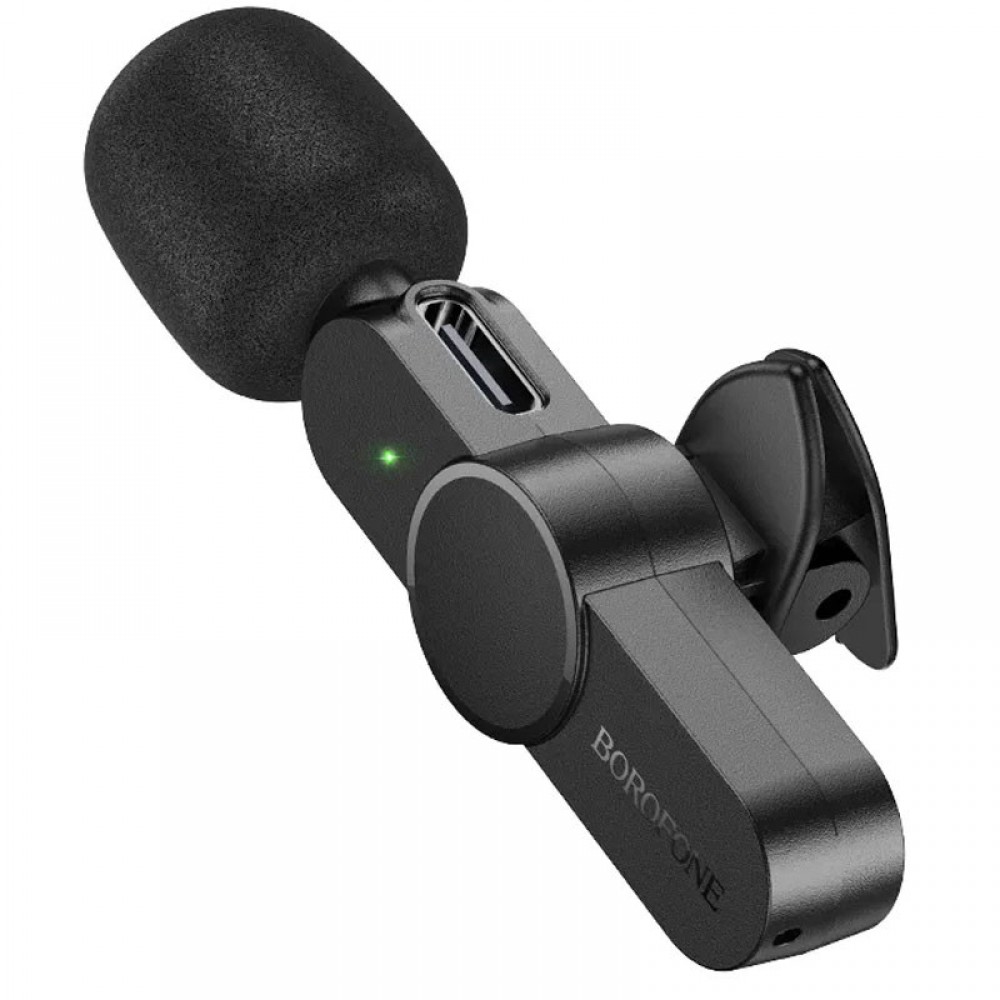 Петличный беспроводной микрофон Borofone BFK12 Trophy lavalier Lightning/Type-C Петличный беспроводной микрофон Borofone BFK12 Trophy lavalier Lightning/Type-C