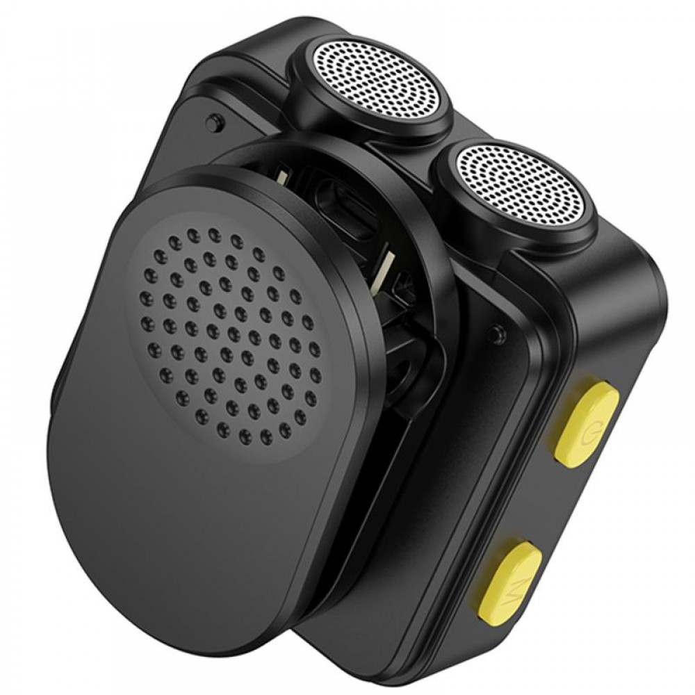 Петличный беспроводной микрофон Hoco L17 Dual-mic magnetic (Lightning/Type-C)
