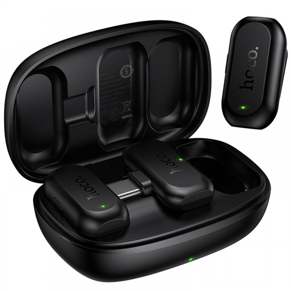 Петличный беспроводной микрофон Hoco L26 Dual-mic Smart AI (Type-C)