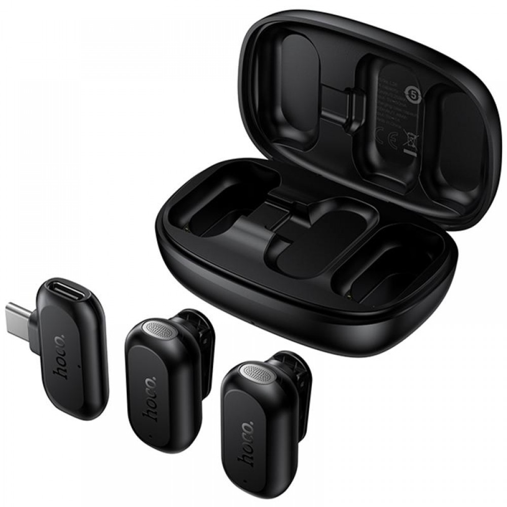 Петличный беспроводной микрофон Hoco L26 Dual-mic Smart AI (Type-C)