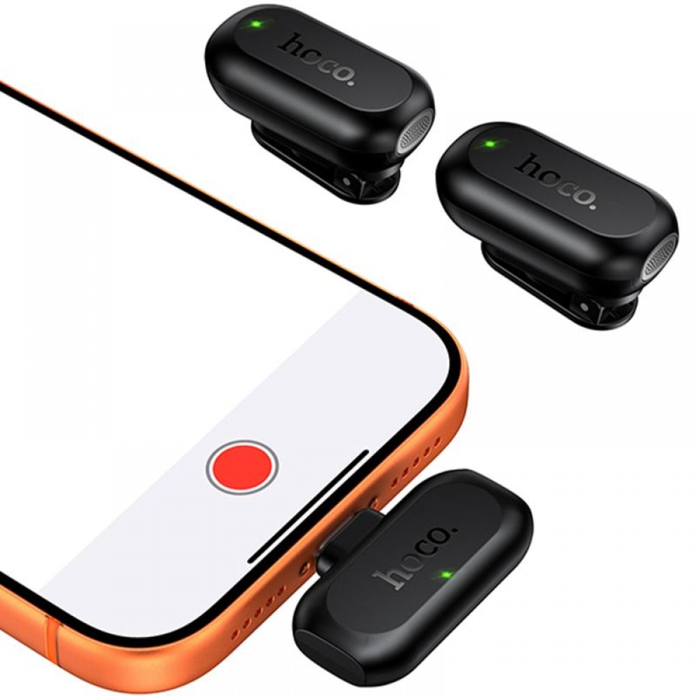 Петличный беспроводной микрофон Hoco L26 Dual-mic Smart AI (Type-C)