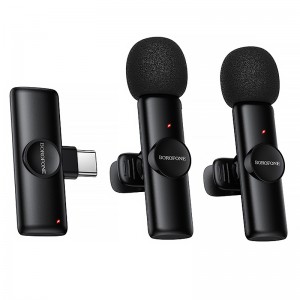 Петличний бездротовий мікрофон Borofone BFK16A Winner dual-mic Type-C