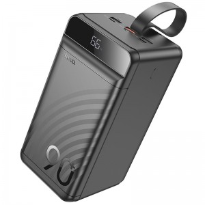 Зовнішній акумулятор (Power Bank) Hoco J123D Element 90000 mAh із швидкою зарядкою 22.5W+PD20W, чорний