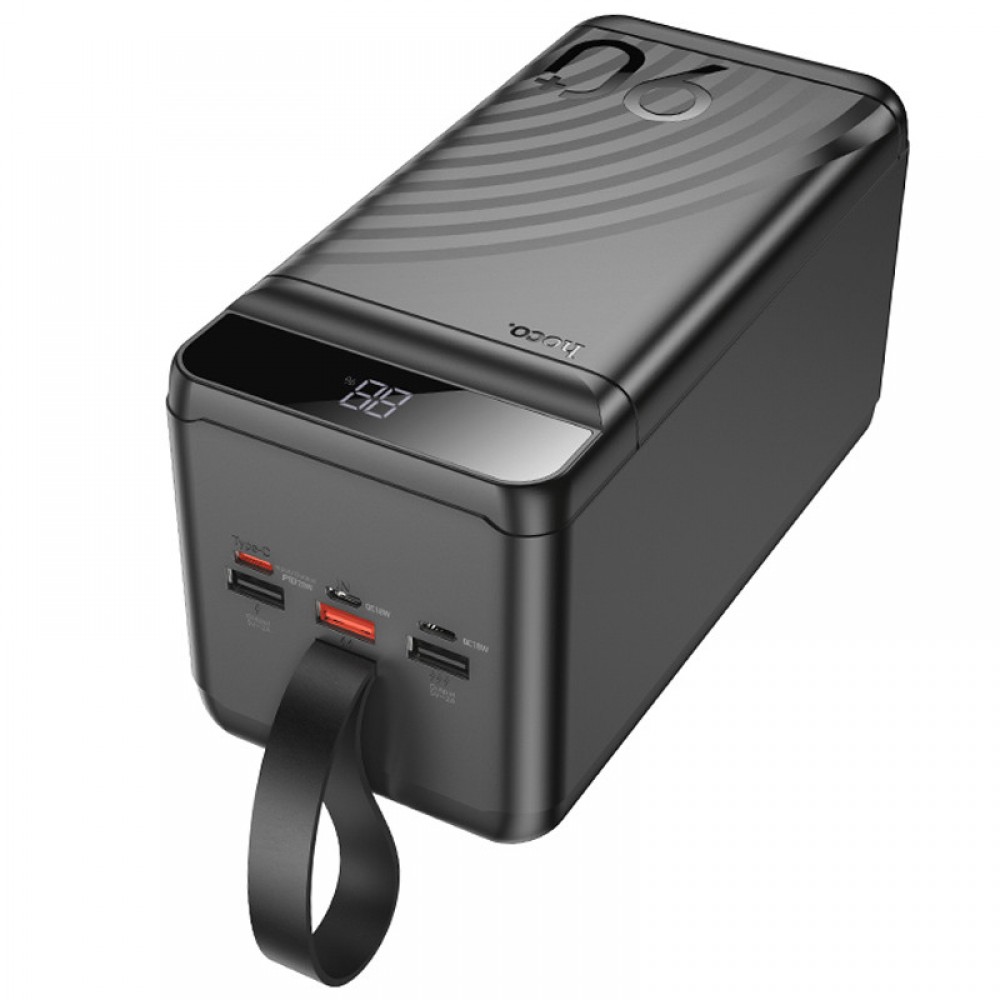 Зовнішній акумулятор (Power Bank) Hoco J123D Element 90000 mAh із швидкою зарядкою 22.5W+PD20W, чорний Зовнішній акумулятор (Power Bank) Hoco J123D Element 90000 mAh із швидкою зарядкою 22.5W+PD20W, чорний